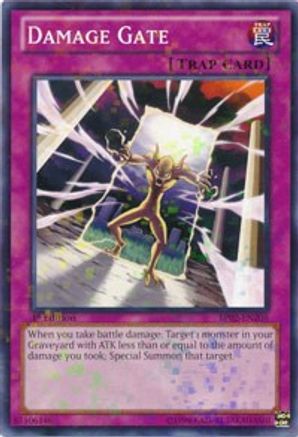 Damage Gate (Mosaic Rare) (BP02-EN205) - Battle Pack 2: War of the Giants 1st Edition Battle Pack 2: War of the Giants Yugioh Single  Squirtle Squad Card Shop.