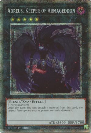 Adreus, Keeper of Armageddon (Starlight Rare) (BLGG-EN096) - Battles of Legend: Glorious Gallery 1st Edition Battles of Legend: Glorious Gallery Yugioh Single  Squirtle Squad Card Shop.