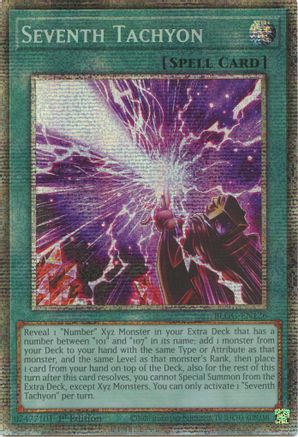 Seventh Tachyon (Starlight Rare) (BLGG-EN126) - Battles of Legend: Glorious Gallery 1st Edition Battles of Legend: Glorious Gallery Yugioh Single  Squirtle Squad Card Shop.
