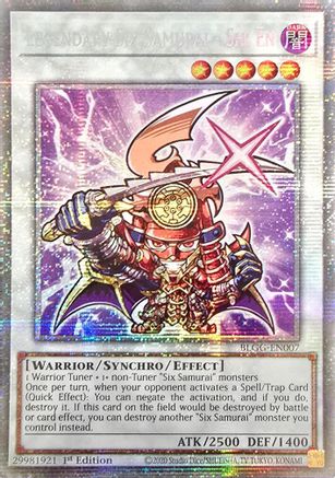 Legendary Six Samurai - Shi En (Starlight Rare) (BLGG-EN007) - Battles of Legend: Glorious Gallery 1st Edition Battles of Legend: Glorious Gallery Yugioh Single  Squirtle Squad Card Shop.