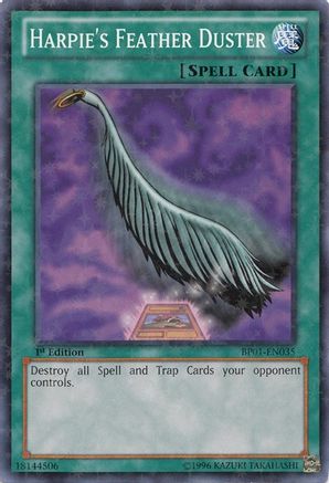 Harpie's Feather Duster (Starfoil) (BP01-EN035) - Battle Pack: Epic Dawn Unlimited Battle Pack: Epic Dawn Yugioh Single  Squirtle Squad Card Shop.