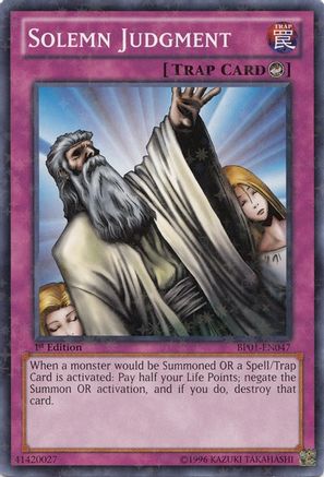Solemn Judgment (Starfoil) (BP01-EN047) - Battle Pack: Epic Dawn Unlimited Battle Pack: Epic Dawn Yugioh Single  Squirtle Squad Card Shop.