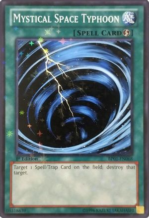 Mystical Space Typhoon (Starfoil) (BP01-EN068) - Battle Pack: Epic Dawn Unlimited Battle Pack: Epic Dawn Yugioh Single  Squirtle Squad Card Shop.