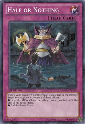 Half or Nothing (Starfoil) (BP01-EN101) - Battle Pack: Epic Dawn Unlimited Battle Pack: Epic Dawn Yugioh Single  Squirtle Squad Card Shop.