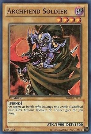 Archfiend Soldier (Starfoil) (BP01-EN112) - Battle Pack: Epic Dawn 1st Edition Battle Pack: Epic Dawn Yugioh Single  Squirtle Squad Card Shop.