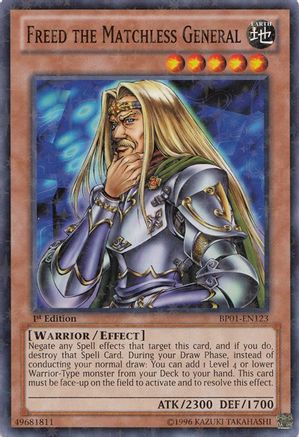 Freed the Matchless General (Starfoil) (BP01-EN123) - Battle Pack: Epic Dawn Unlimited Battle Pack: Epic Dawn Yugioh Single  Squirtle Squad Card Shop.