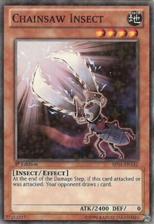 Chainsaw Insect (Starfoil) (BP01-EN142) - Battle Pack: Epic Dawn 1st Edition Battle Pack: Epic Dawn Yugioh Single  Squirtle Squad Card Shop.