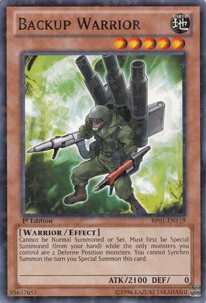 Backup Warrior (Starfoil) (BP01-EN159) - Battle Pack: Epic Dawn Unlimited Battle Pack: Epic Dawn Yugioh Single  Squirtle Squad Card Shop.
