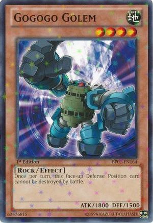 Gogogo Golem (Starfoil) (BP01-EN164) - Battle Pack: Epic Dawn 1st Edition Battle Pack: Epic Dawn Yugioh Single  Squirtle Squad Card Shop.