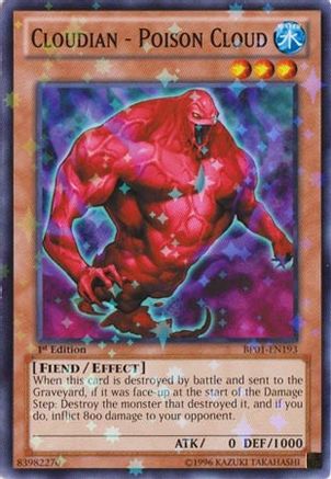 Cloudian - Poison Cloud (Starfoil) (BP01-EN193) - Battle Pack: Epic Dawn 1st Edition Battle Pack: Epic Dawn Yugioh Single  Squirtle Squad Card Shop.