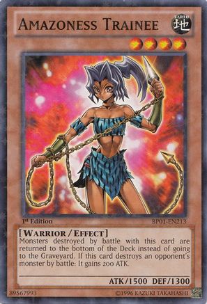 Amazoness Trainee (Starfoil) (BP01-EN213) - Battle Pack: Epic Dawn 1st Edition Battle Pack: Epic Dawn Yugioh Single  Squirtle Squad Card Shop.