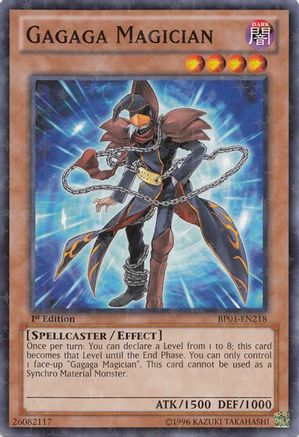 Gagaga Magician (Starfoil) (BP01-EN218) - Battle Pack: Epic Dawn Unlimited Battle Pack: Epic Dawn Yugioh Single  Squirtle Squad Card Shop.
