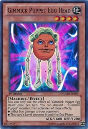 Gimmick Puppet Egg Head (NUMH-EN005) - Number Hunters Unlimited Number Hunters Yugioh Single  Squirtle Squad Card Shop.