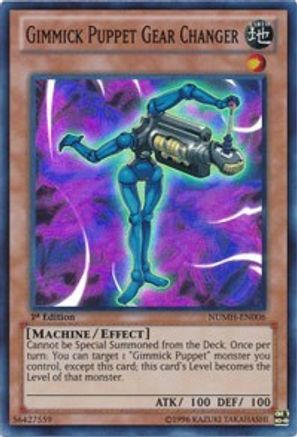 Gimmick Puppet Gear Changer (NUMH-EN006) - Number Hunters 1st Edition Number Hunters Yugioh Single  Squirtle Squad Card Shop.