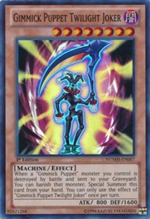 Gimmick Puppet Twilight Joker (NUMH-EN007) - Number Hunters 1st Edition Number Hunters Yugioh Single  Squirtle Squad Card Shop.