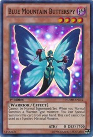 Blue Mountain Butterspy (NUMH-EN012) - Number Hunters Unlimited Number Hunters Yugioh Single  Squirtle Squad Card Shop.