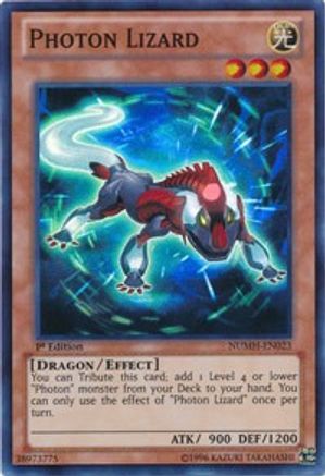 Photon Lizard (NUMH-EN023) - Number Hunters 1st Edition Number Hunters Yugioh Single  Squirtle Squad Card Shop.
