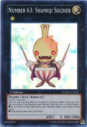 Number 63: Shamoji Soldier (NUMH-EN031) - Number Hunters 1st Edition Number Hunters Yugioh Single  Squirtle Squad Card Shop.