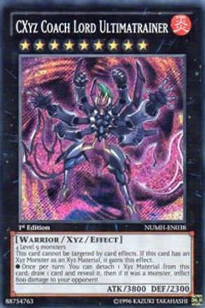CXyz Coach Lord Ultimatrainer (NUMH-EN038) - Number Hunters Unlimited Number Hunters Yugioh Single  Squirtle Squad Card Shop.