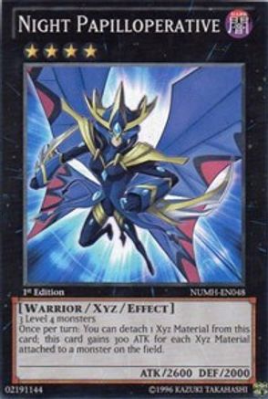Night Papilloperative (NUMH-EN048) - Number Hunters 1st Edition Number Hunters Yugioh Single  Squirtle Squad Card Shop.