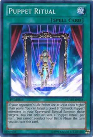 Puppet Ritual (NUMH-EN054) - Number Hunters 1st Edition Number Hunters Yugioh Single  Squirtle Squad Card Shop.