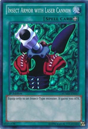 Insect Armor with Laser Cannon (NUMH-EN057) - Number Hunters 1st Edition Number Hunters Yugioh Single  Squirtle Squad Card Shop.