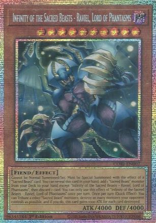 Infinity of the Sacred Beasts - Raviel, Lord of Phantasms (Starlight Rare) (CORI-EN007) - Chaos Origins 1st Edition Chaos Origins Yugioh Single  Squirtle Squad Card Shop.