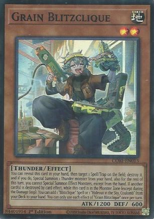 Grain Blitzclique (CORI-EN013) - Chaos Origins 1st Edition Chaos Origins Yugioh Single  Squirtle Squad Card Shop.