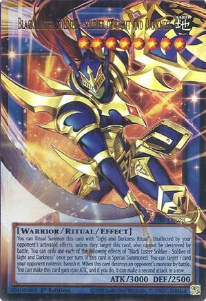 Black Luster Soldier - Soldier of Light and Darkness (Extended Art) (CORI-EN028) - Chaos Origins 1st Edition Chaos Origins Yugioh Single  Squirtle Squad Card Shop.