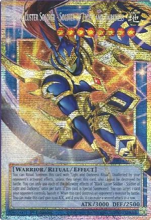 Black Luster Soldier - Soldier of Light and Darkness (Starlight Rare) (Extended Art) (CORI-EN028) - Chaos Origins 1st Edition Chaos Origins Yugioh Single  Squirtle Squad Card Shop.