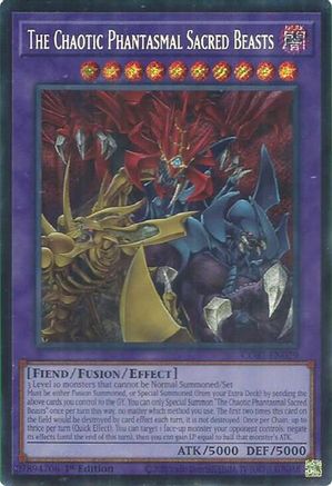 The Chaotic Phantasmal Sacred Beasts (Secret Rare) (CORI-EN029) - Chaos Origins 1st Edition Chaos Origins Yugioh Single  Squirtle Squad Card Shop.