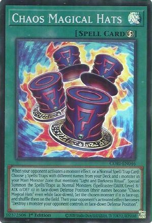 Chaos Magical Hats (CORI-EN046) - Chaos Origins 1st Edition Chaos Origins Yugioh Single  Squirtle Squad Card Shop.