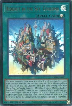 Hideout in the Sky, Coulomb (CORI-EN050) - Chaos Origins 1st Edition Chaos Origins Yugioh Single  Squirtle Squad Card Shop.