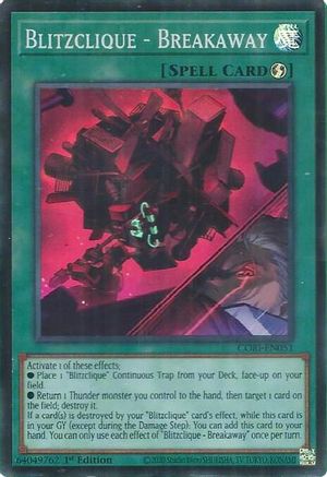 Blitzclique - Breakaway (CORI-EN051) - Chaos Origins 1st Edition Chaos Origins Yugioh Single  Squirtle Squad Card Shop.