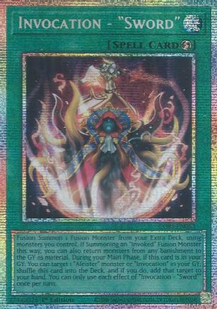 Invocation - "Sword" (Starlight Rare) (CORI-EN053) - Chaos Origins 1st Edition Chaos Origins Yugioh Single  Squirtle Squad Card Shop.