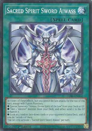 Sacred Spirit Sword Aiwass (CORI-EN054) - Chaos Origins 1st Edition Chaos Origins Yugioh Single  Squirtle Squad Card Shop.