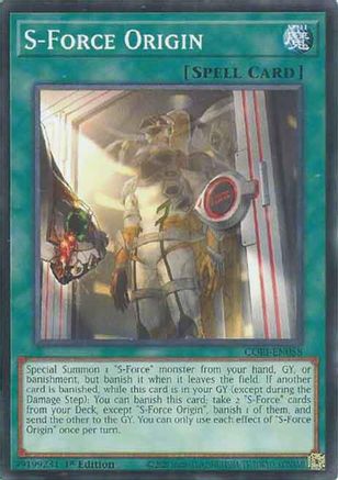 S-Force Origin (CORI-EN058) - Chaos Origins 1st Edition Chaos Origins Yugioh Single  Squirtle Squad Card Shop.