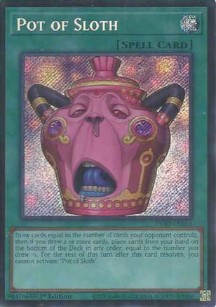 Pot of Sloth (CORI-EN061) - Chaos Origins 1st Edition Chaos Origins Yugioh Single  Squirtle Squad Card Shop.