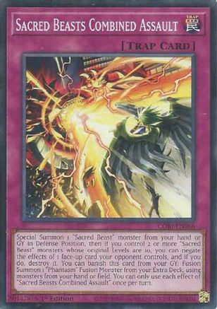 Sacred Beasts Combined Assault (CORI-EN066) - Chaos Origins 1st Edition Chaos Origins Yugioh Single  Squirtle Squad Card Shop.