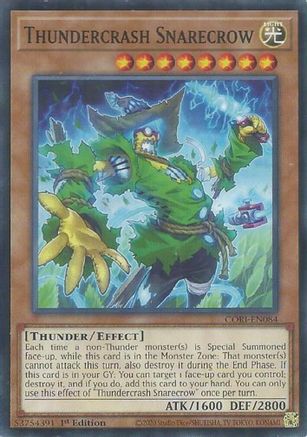 Thundercrash Snarecrow (CORI-EN084) - Chaos Origins 1st Edition Chaos Origins Yugioh Single  Squirtle Squad Card Shop.
