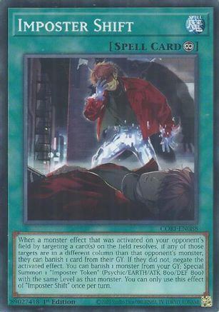Imposter Shift (CORI-EN088) - Chaos Origins 1st Edition Chaos Origins Yugioh Single  Squirtle Squad Card Shop.