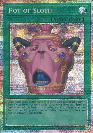 Pot of Sloth (Starlight Rare) (CORI-EN061) - Chaos Origins 1st Edition Chaos Origins Yugioh Single  Squirtle Squad Card Shop.