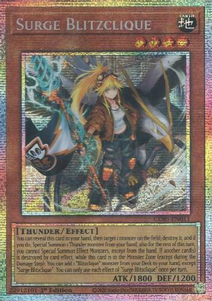 Surge Blitzclique (Starlight Rare) (CORI-EN011) - Chaos Origins 1st Edition Chaos Origins Yugioh Single  Squirtle Squad Card Shop.