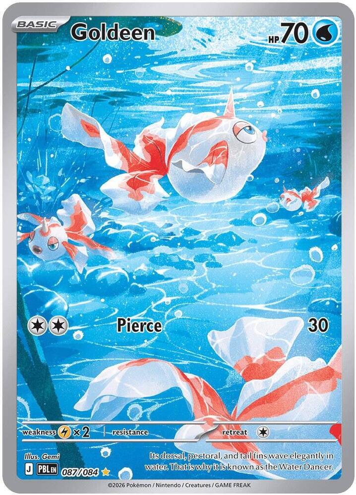 Mega Evolution - Pitch Black - Goldeen 087/084 - clean card image