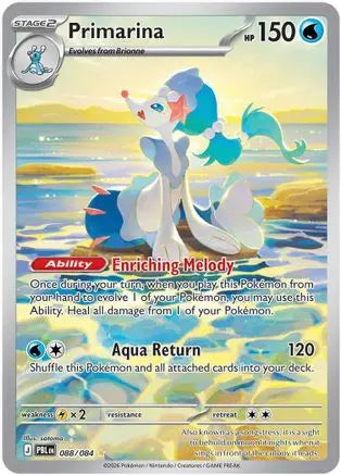 Mega Evolution - Pitch Black - Primarina 088/084 - clean card image