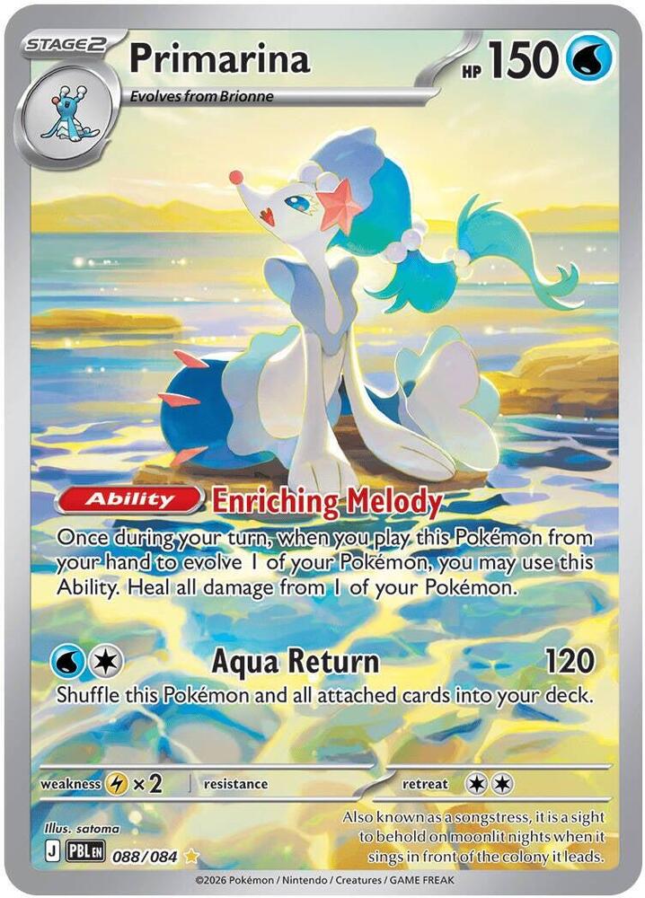 Mega Evolution - Pitch Black - Primarina 088/084 - clean card image