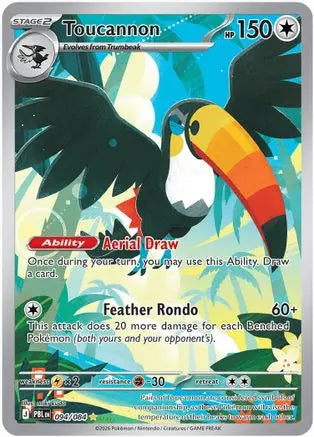 Toucannon 094/084  - Holofoil ME05 Pitch Black - Illustration Rare ME05: Pitch Black Pokemon Single  Squirtle Squad Card Shop.