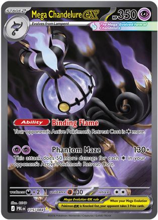 Mega Chandelure ex 115/084 English Pitch Black