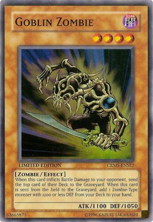 Goblin Zombie (CRMS-ENSE2) - Crimson Crisis Limited Crimson Crisis Yugioh Single  Squirtle Squad Card Shop.