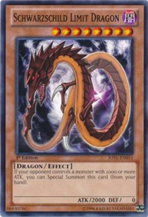 Schwarzschild Limit Dragon (JOTL-EN015) - Judgment of the Light 1st Edition Judgment of the Light Yugioh Single  Squirtle Squad Card Shop.